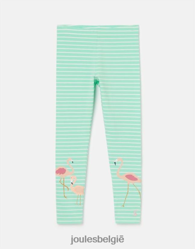 Joules kleding meisjes legging met deedee-print 2-12 jaar NJJ68R266 Aqua gestreepte flamingo